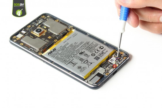 Guide photos remplacement carte connecteur de charge / vibreur  Asus Zenfone 3 (Etape 21 - image 1)