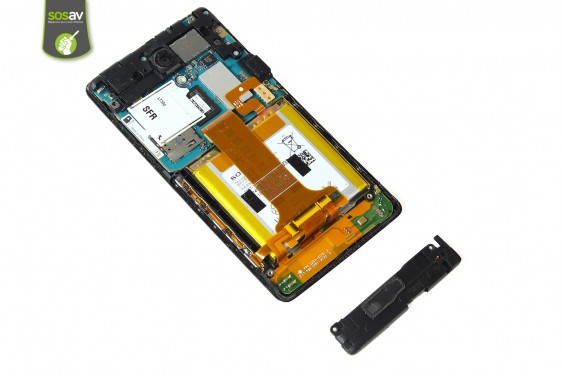 Guide photos remplacement haut-parleur externe et antenne gsm Xperia T (Etape 9 - image 1)