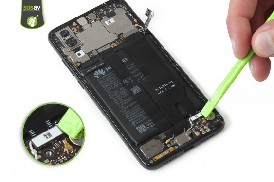 Guide photos remplacement connecteur de charge Huawei P20 (Etape 13 - image 1)