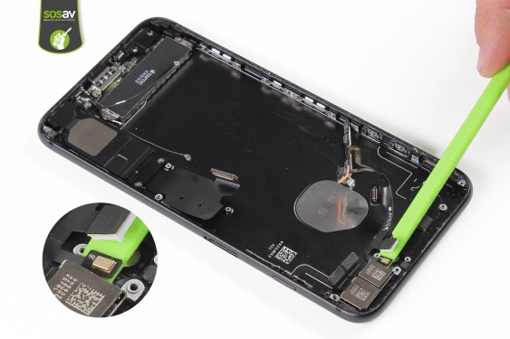 Guide photos remplacement nappe power, vibreur, volume, flash et micro externe iPhone 7 Plus (Etape 34 - image 4)
