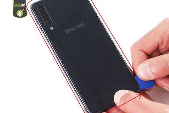 Guide photos remplacement connecteur de charge Galaxy A7 (2018) (Etape 6 - image 1)