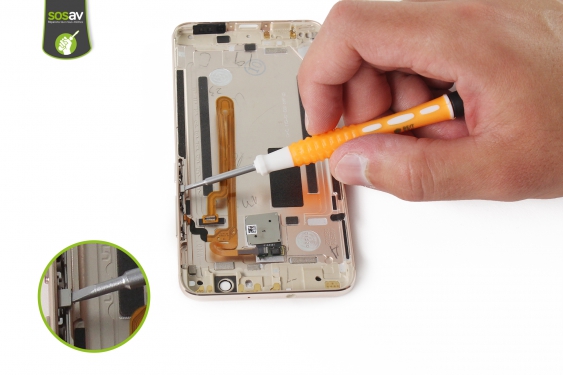 Guide photos remplacement nappe boutons volume/power/capteur d'empreintes Huawei Nova (Etape 12 - image 1)