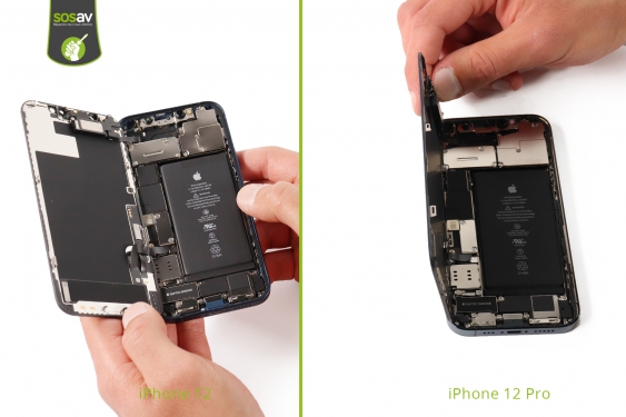 Guide photos remplacement démontage complet iPhone 12 Pro (Etape 3 - image 3)
