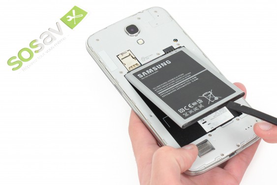 Guide photos remplacement bouton plastique power Samsung Galaxy Mega (Etape 3 - image 2)