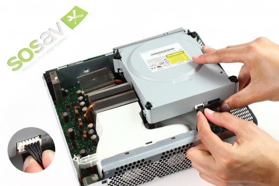 Guide photos remplacement câble d'alimentation du lecteur dvd Xbox 360 (Etape 27 - image 1)