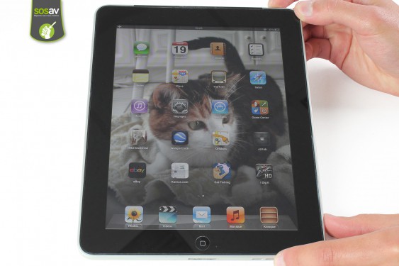 Guide photos remplacement haut-parleur externe iPad 1 3G (Etape 1 - image 1)