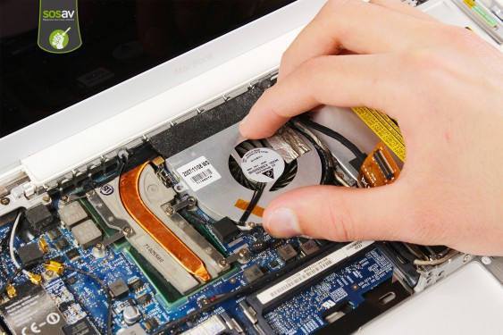 Guide photos remplacement ventilateur principal Macbook Core 2 Duo (A1181 / EMC2200) (Etape 12 - image 2)