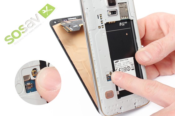 Guide photos remplacement antenne bluetooth Samsung Galaxy S5 (Etape 16 - image 2)