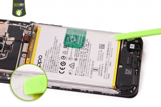 Guide photos remplacement nappe connecteur de charge Oppo A9 (2020) (Etape 20 - image 1)