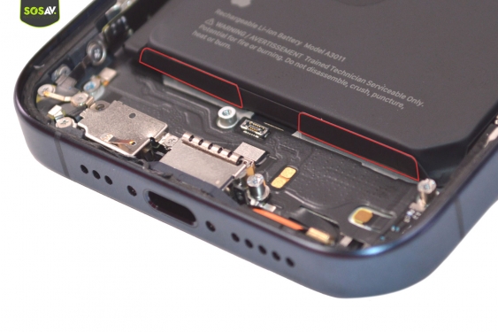 Guide photos remplacement batterie iPhone 15 Pro (Etape 9 - image 1)