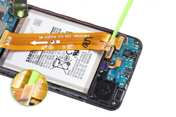 Guide photos remplacement connecteur de charge Galaxy A30s (Etape 13 - image 3)