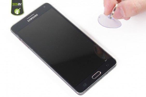 Guide photos remplacement bouton power Samsung Galaxy A7 (Etape 3 - image 1)