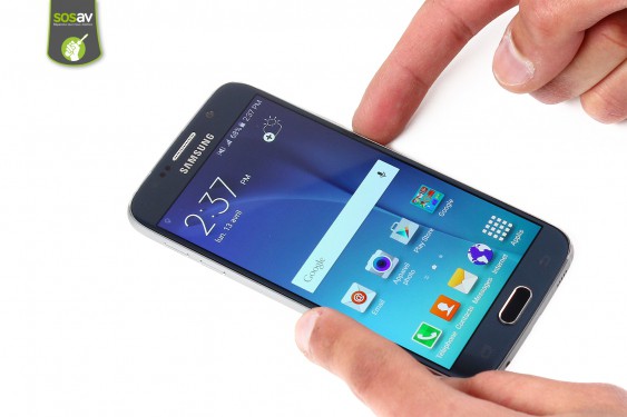 Guide photos remplacement vitre arrière Samsung Galaxy S6 (Etape 1 - image 1)