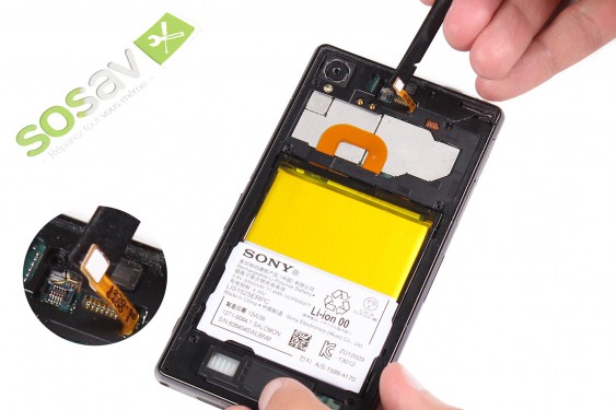 Guide photos remplacement batterie Xperia Z1 (Etape 4 - image 3)