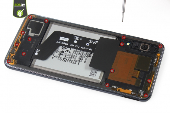 Guide photos remplacement connecteur de charge Galaxy A70 (Etape 7 - image 1)