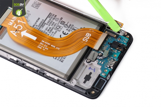 Guide photos remplacement connecteur de charge Galaxy A51 (Etape 10 - image 4)