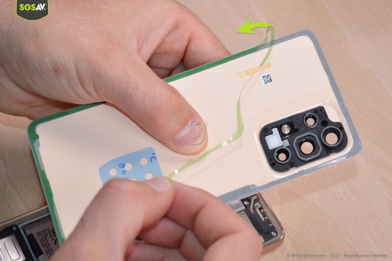 Guide photos remplacement vitre arrière Galaxy A53 (Etape 4 - image 2)