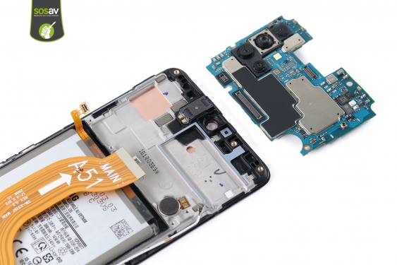 Guide photos remplacement caméra arrière / carte mère Galaxy A51 (Etape 12 - image 4)
