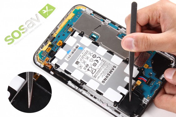 Guide photos remplacement haut-parleur externe gauche Samsung Galaxy Tab 2 7" (Etape 8 - image 3)