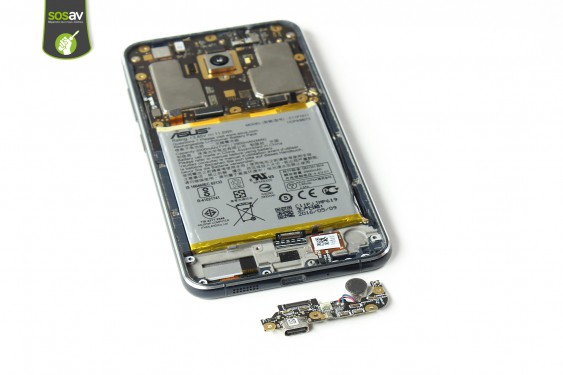 Guide photos remplacement carte connecteur de charge / vibreur  Asus Zenfone 3 (Etape 24 - image 1)
