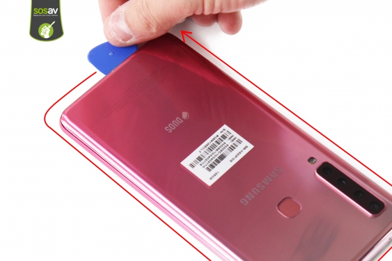 Guide photos remplacement haut-parleur interne Galaxy A9 (2018) (Etape 5 - image 1)
