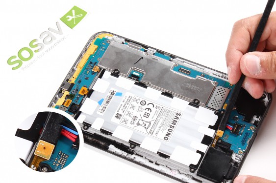 Guide photos remplacement haut-parleur externe gauche Samsung Galaxy Tab 2 7" (Etape 7 - image 3)