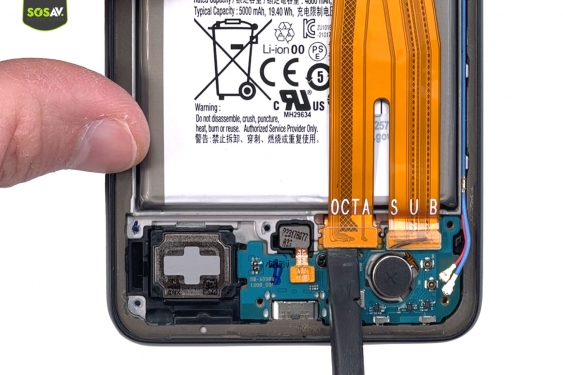 Guide photos remplacement connecteur de charge Galaxy A33 5G (Etape 11 - image 2)