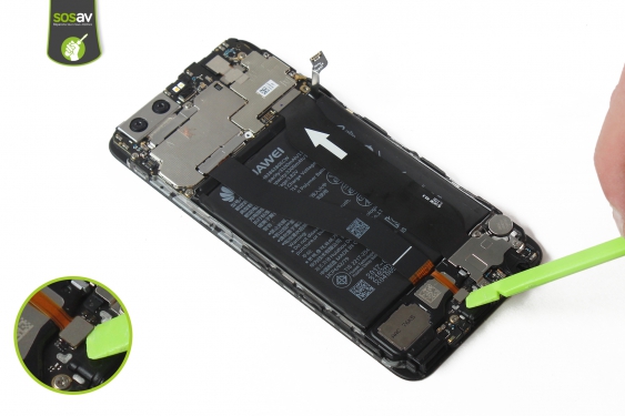 Guide photos remplacement haut-parleur externe Huawei P10 (Etape 13 - image 1)