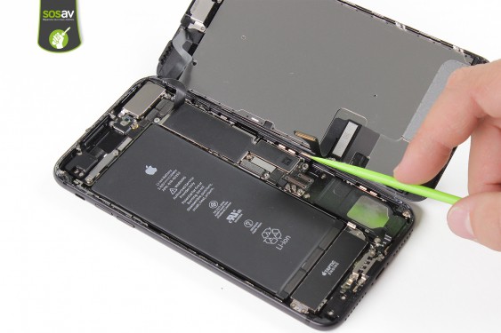 Guide photos remplacement nappe power, vibreur, volume, flash et micro externe iPhone 7 Plus (Etape 11 - image 2)