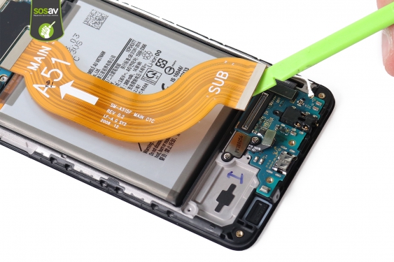 Guide photos remplacement connecteur de charge Galaxy A51 (Etape 10 - image 2)