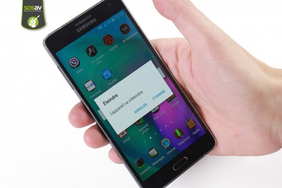 Guide photos remplacement bouton volume Samsung Galaxy A7 (Etape 1 - image 3)