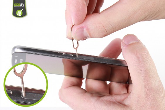 Guide photos remplacement tiroir sim Samsung Galaxy S6 (Etape 2 - image 1)