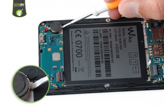 Guide photos remplacement connecteur de charge Wiko Freddy (Etape 11 - image 1)