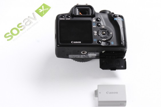 Guide photos remplacement nappe des boutons lateraux / contacts objectif Canon EOS 1000D / Rebel XS / Kiss F (Etape 6 - image 4)