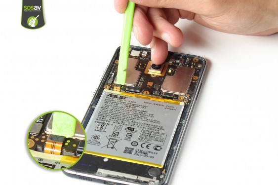 Guide photos remplacement carte connecteur de charge / vibreur  Asus Zenfone 3 (Etape 14 - image 1)