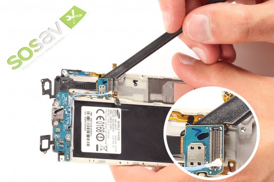 Guide photos remplacement connecteur de charge Samsung Galaxy Alpha (Etape 19 - image 3)