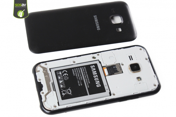 Guide photos remplacement haut-parleur externe Galaxy J1 2015 (Etape 3 - image 1)