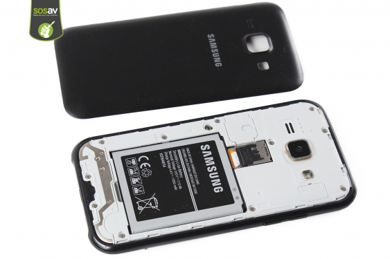 Guide photos remplacement coque arrière Galaxy J1 2015 (Etape 3 - image 1)