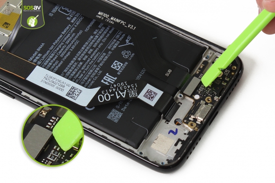 Guide photos remplacement nappe de liaison connecteur de charge Redmi Note 7 (Etape 16 - image 1)