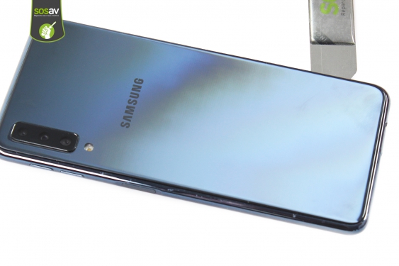 Guide photos remplacement haut-parleur interne Galaxy A7 (2018) (Etape 5 - image 2)