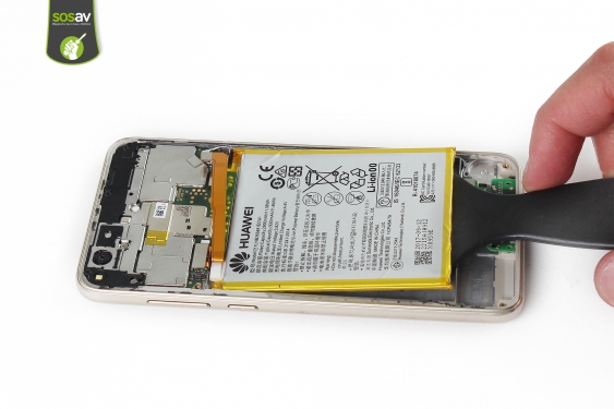 Guide photos remplacement nappe de liaison du connecteur de charge Huawei P8 Lite 2017 (Etape 18 - image 2)