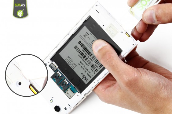 Guide photos remplacement nappe du connecteur de charge Wiko Ridge Fab 4G (Etape 7 - image 1)