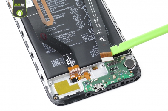 Guide photos remplacement nappe connecteur de charge Huawei Y7 2019 (Etape 12 - image 4)