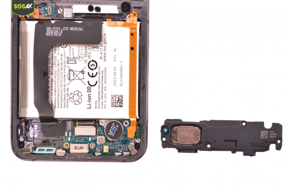 Guide photos remplacement connecteur de charge Galaxy Z Flip4 (Etape 10 - image 2)