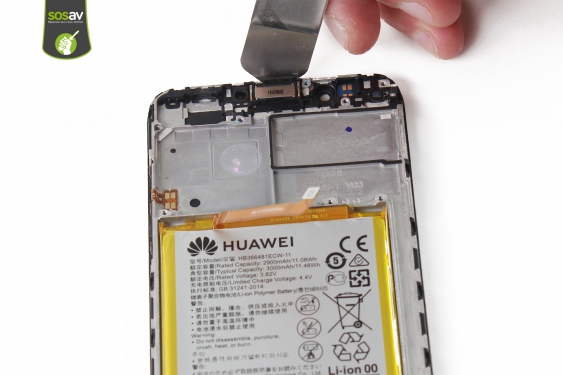 Guide photos remplacement haut-parleur interne Huawei Y7 2018 (Etape 21 - image 1)