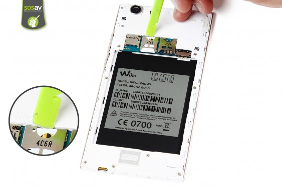 Guide photos remplacement connecteur de charge Wiko Ridge Fab 4G (Etape 5 - image 1)