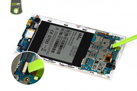 Guide photos remplacement nappe du connecteur de charge Wiko Ridge Fab 4G (Etape 10 - image 1)