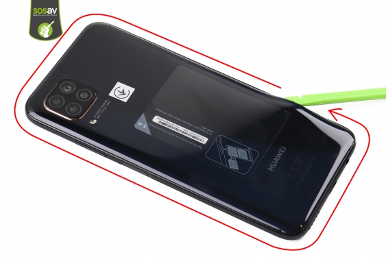 Guide photos remplacement batterie Huawei P40 Lite (Etape 5 - image 1)