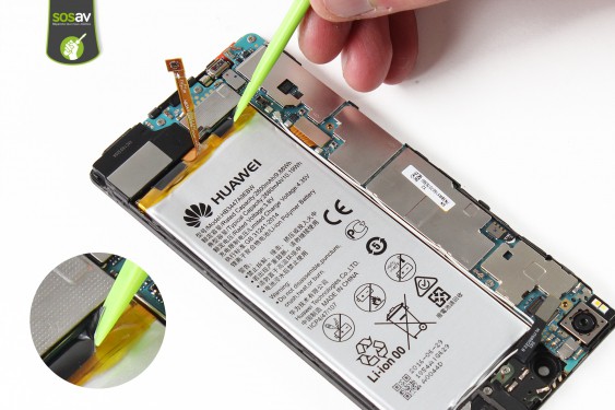 Guide photos remplacement micro secondaire / antenne secondaire Huawei P8 (Etape 16 - image 2)
