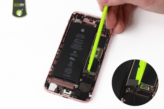 Guide photos remplacement nappe power, vibreur, volume, flash et micro externe iPhone 6S (Etape 12 - image 2)